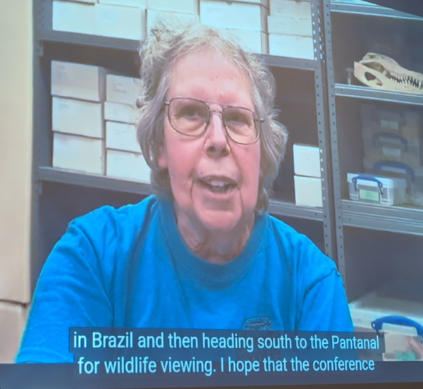 Connie Arzigian accepting award