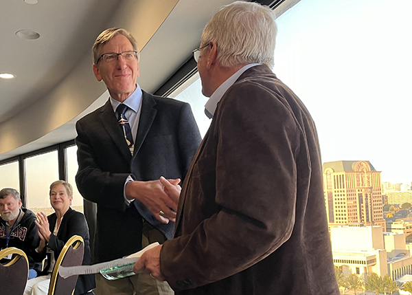 Pauketat receiving the DCA Award
